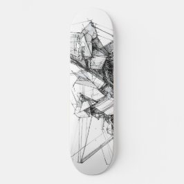 Sci-Fi-Abstrakt Mini Skateboard Bräda 18,5 Cm