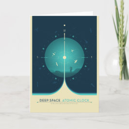 Sci-Fi Ad, Blue Atomic Clock, Deep Space Kort