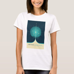 Sci-Fi Ad, Blue Atomic Clock, Deep Space T Shirt