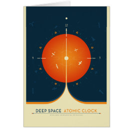 Sci-Fi Ad, Orangens atomklocka, djupt utrymme Hälsningskort