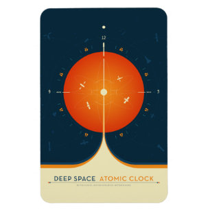 Sci-Fi Ad, Orangens atomklocka, djupt utrymme Magnet