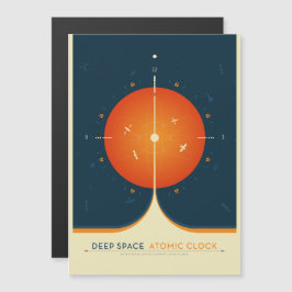 Sci-Fi Ad, Orangens atomklocka, djupt utrymme Magnetisk Inbjudningskort