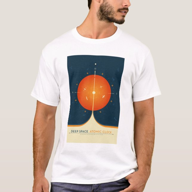 Sci-Fi Ad, Orangens atomklocka, djupt utrymme T Shirt (Framsida)