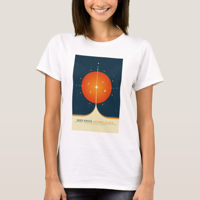 Sci-Fi Ad, Orangens atomklocka, djupt utrymme T Shirt (Framsida)