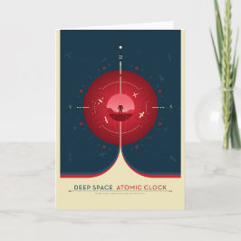 Sci-Fi Ad, Red Atomic Clock, Deep Space Kort