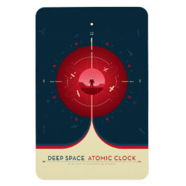 Sci-Fi Ad, Red Atomic Clock, Deep Space Magnet