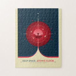 Sci-Fi Ad, Red Atomic Clock, Deep Space Pussel