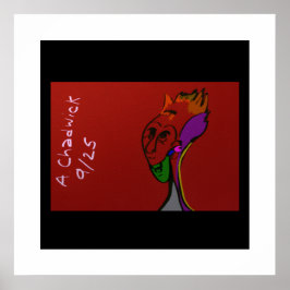 Sci-fi Alien Äldre Ledare Poster