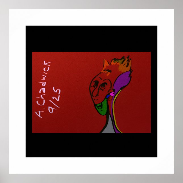 Sci-fi Alien Äldre Ledare  Poster (Framsidan)