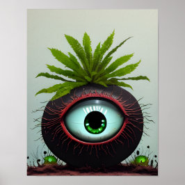 Sci-fi-anläggning med Öga Poster