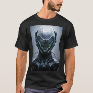 Sci fi Assassin Cyberpunk Hunter Droid T Shirt