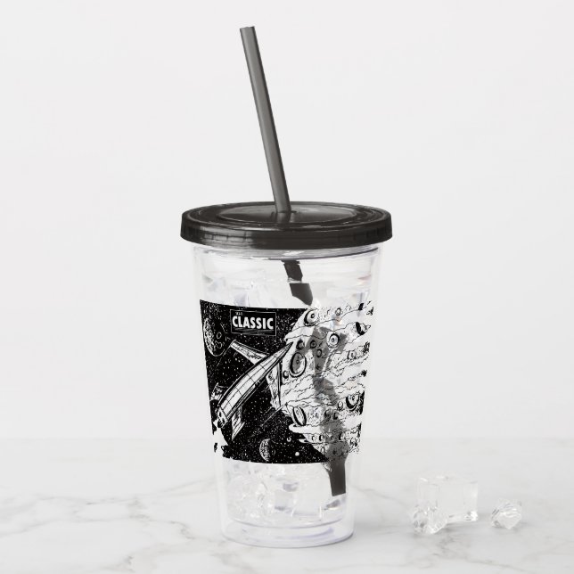 SCI-FI Classic Acrylic Tumbler Take Away Mugg (Framsida Ice)