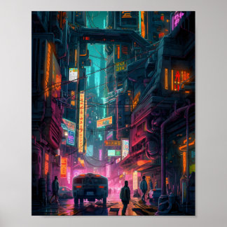 Sci-Fi Cyberpunk Art Design Poster