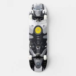 Sci-Fi Cyborg Android Mecha Comic Art Mini Skateboard Bräda 18,5 Cm