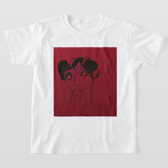Sci-fi Demon Hunter Countess T Shirt (Laydown)