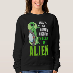 Sci Fi Det här är min mänskliga dräkt Im Verkligen T Shirt
