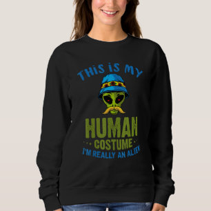 Sci Fi Det här är min mänskliga dräkt Im Verkligen T Shirt