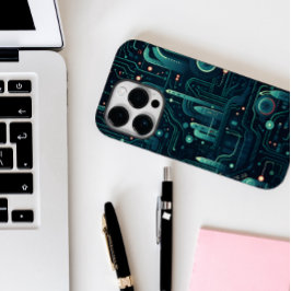 Sci-Fi Electronic Mörk Mönster