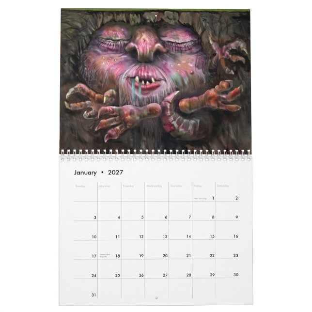 Sci-Fi/fantasi Kalender (Jan 2027)
