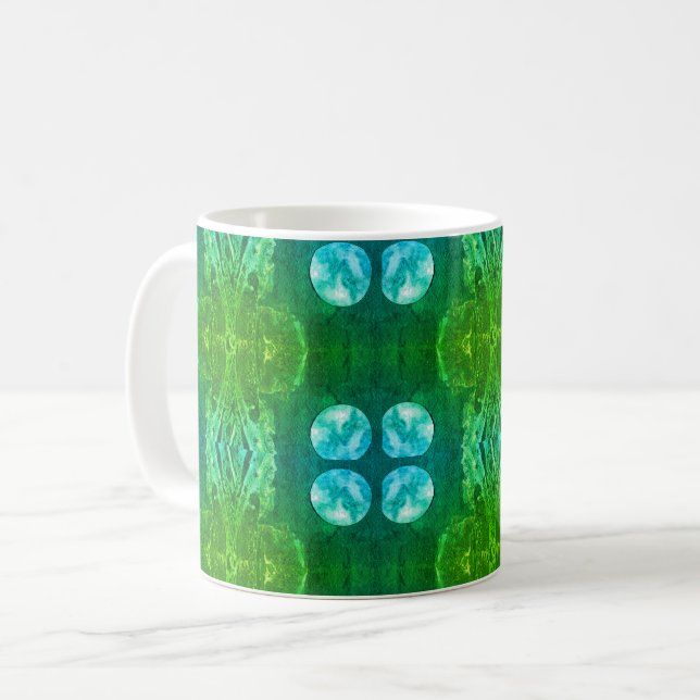 Sci-Fi - fantasi utomjordingsrymdsvärlden Kaffemugg (Framsida vänster)