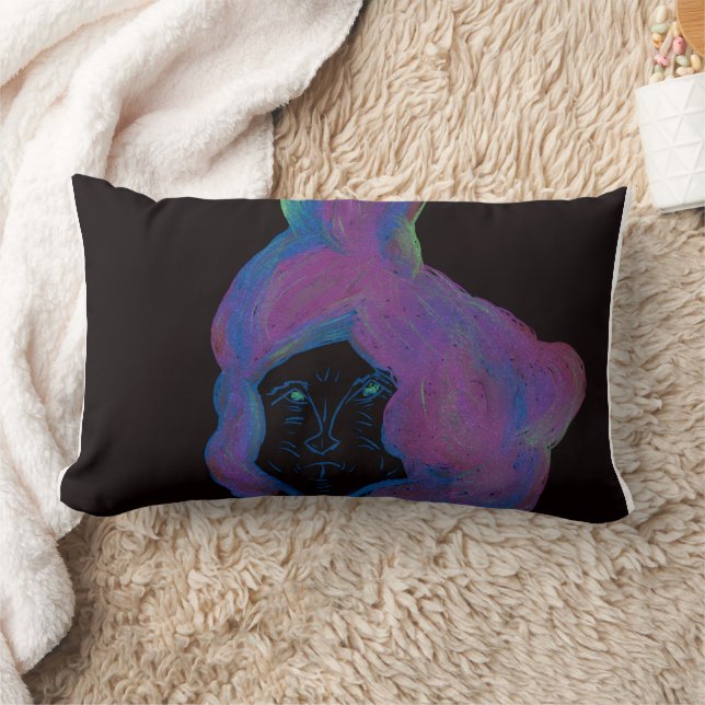 Sci-fi Fantasy Art Cotton Throw Pillow Lumbarkudde (Filt)