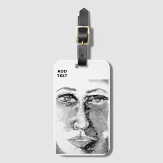 Sci-Fi - fantasy Poes Lanore och Annabelle Lee Bagagebricka