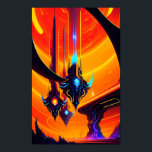 Sci-Fi för Ken-mätarens besökare Poster<br><div class="desc">Besökarna. 2022,  Ken Gage. Digital konst: popsurrealism.</div>