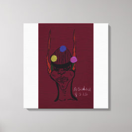 Sci-fi Futuristic Traveler Stretched Canvas Print