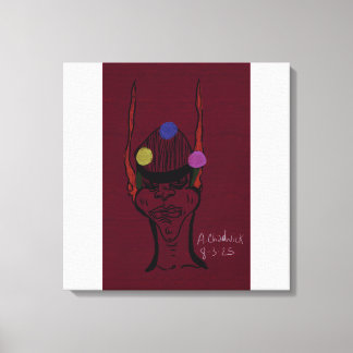 Sci-fi Futuristic Traveler Stretched Canvas Print