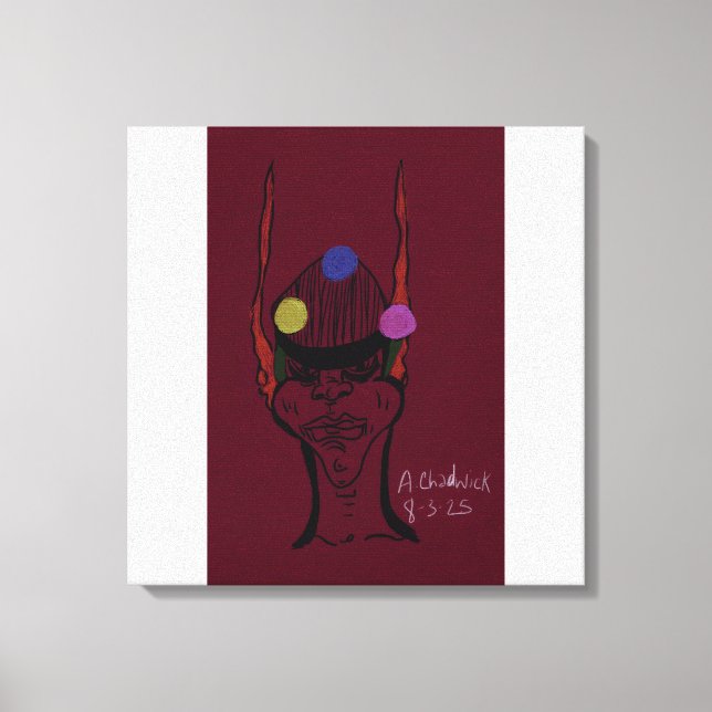 Sci-fi Futuristic Traveler Stretched Canvas Print (Framsida)