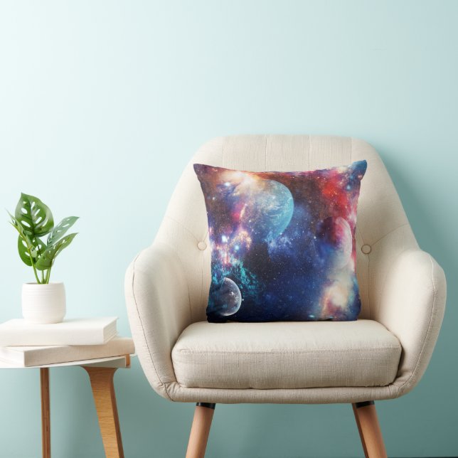 Sci-Fi Galaxy Rymden Cosmic Dekorativ kudde (Stol)