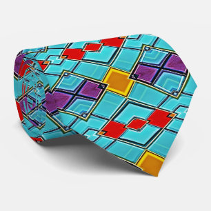 Sci-Fi Glass Tile - Modern Harlequin Diamond Glow Slips
