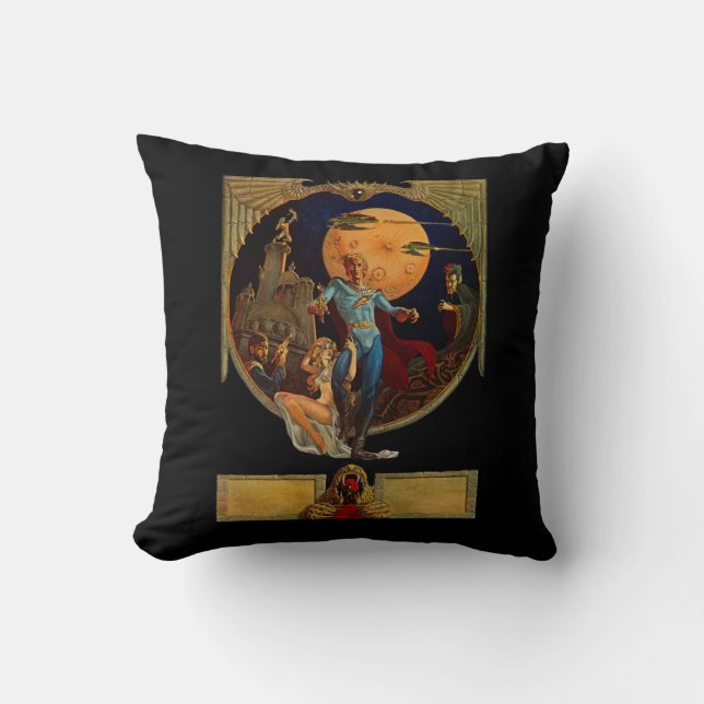 Sci-Fi Hero Pillow Kudde (Framsida)