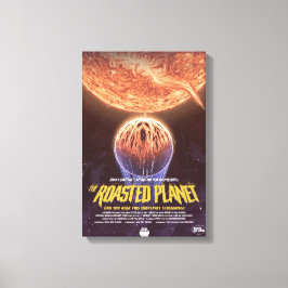 Sci-Fi Horror Movie Ad, den rostade planeten Canvastryck