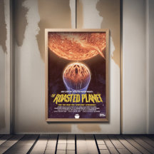 Sci-Fi Horror Movie Ad, den rostade planeten