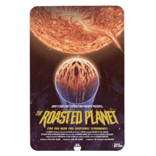 Sci-Fi Horror Movie Ad, den rostade planeten Magnet