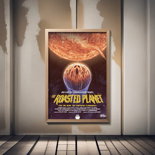 Sci-Fi Horror Movie Ad, den rostade planeten Poster