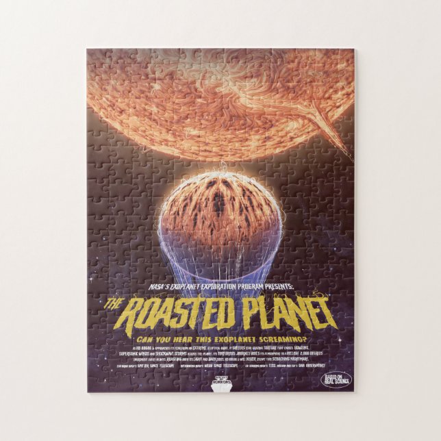 Sci-Fi Horror Movie Ad, den rostade planeten Pussel (Vertikal)