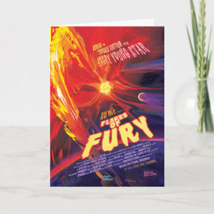 Sci-Fi Horror Movie Ad, Fury-blommor Kort