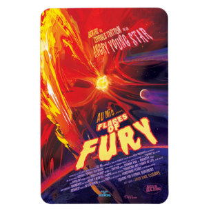 Sci-Fi Horror Movie Ad, Fury-blommor Magnet
