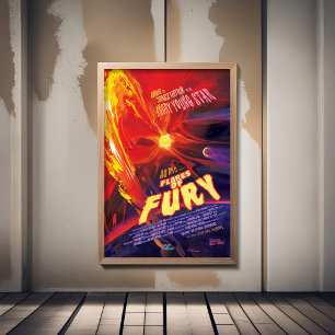 Sci-Fi Horror Movie Ad, Fury-blommor Poster
