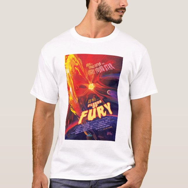 Sci-Fi Horror Movie Ad, Fury-blommor T Shirt (Framsida)