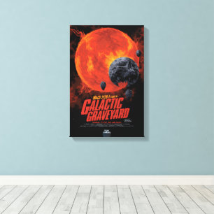 Sci-Fi Horror Movie Ad, Galactic Graveyard Canvastryck