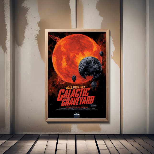 Sci-Fi Horror Movie Ad, Galactic Graveyard Fototryck (Skapare uppladdad)
