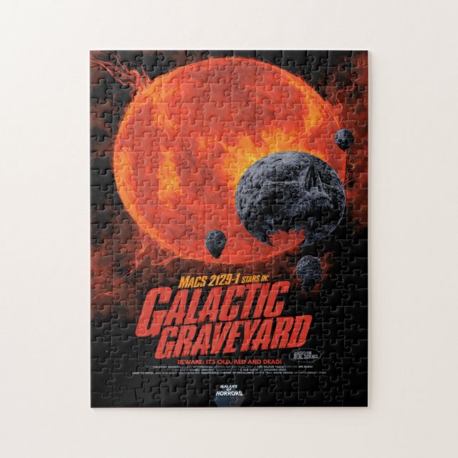 Sci-Fi Horror Movie Ad, Galactic Graveyard Pussel (Vertikal)