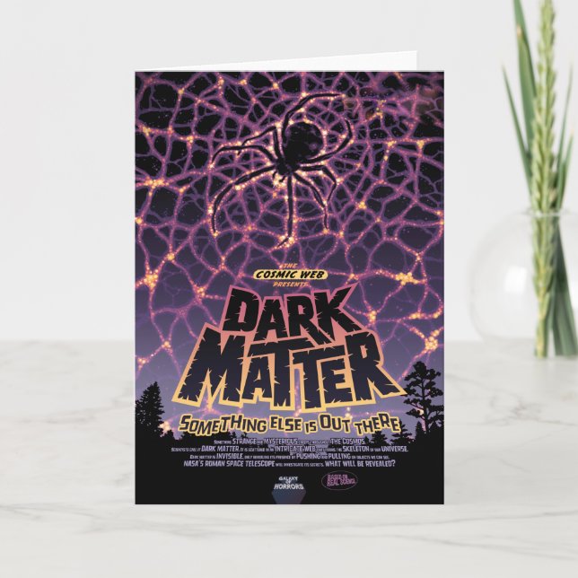 Sci-Fi Horror Movie Ad, Mörk Matter Kort (Framsida)