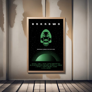 Sci-Fi Horror Movie Ad, okänd Poster