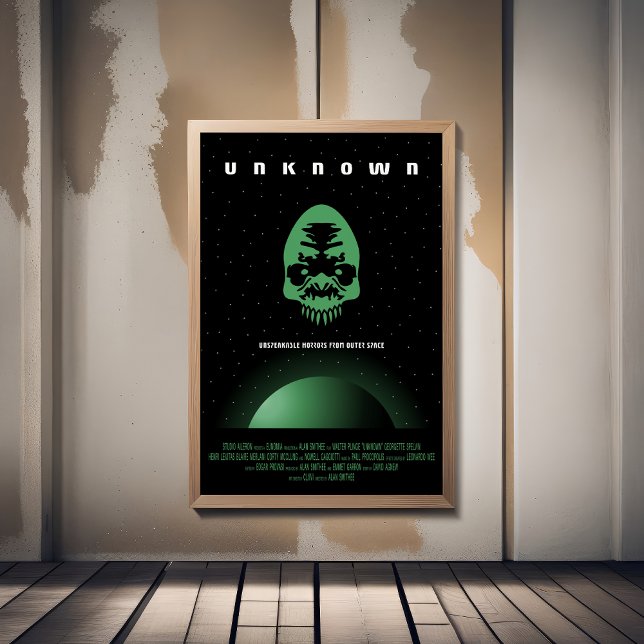 Sci-Fi Horror Movie Ad, okänd Poster (Skapare uppladdad)