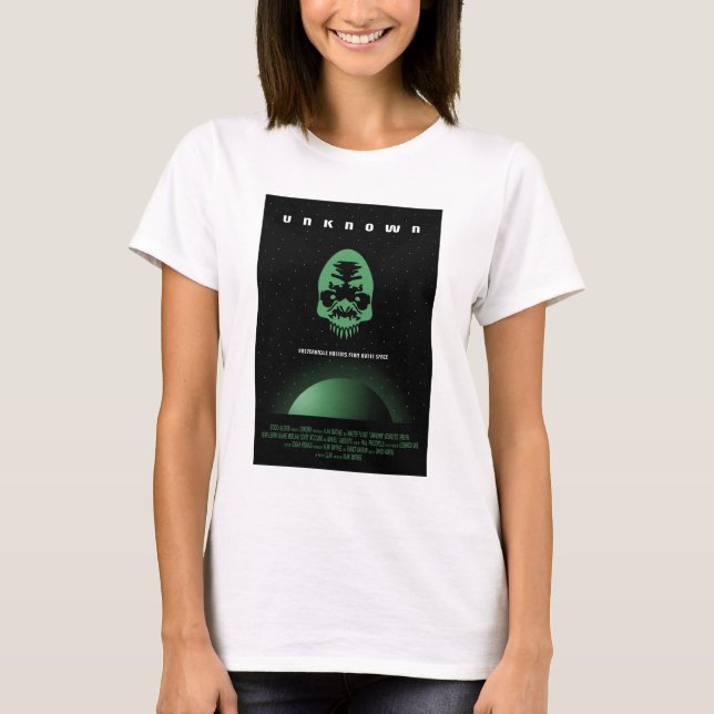 Sci-Fi Horror Movie Ad, okänd T Shirt (Framsida)