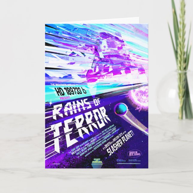 Sci-Fi Horror Movie Ad, terrordåd Kort (Framsida)